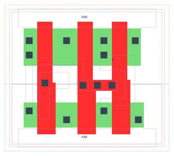 gf180mcu_fd_sc_mcu7t5v0__buf_2 layout