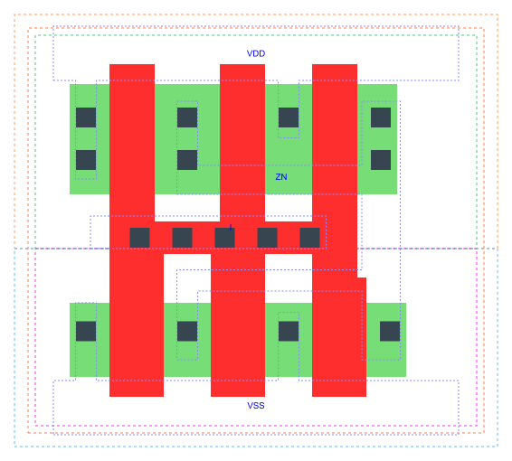 gf180mcu_fd_sc_mcu7t5v0__inv_3 layout